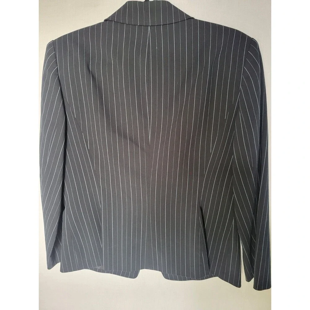 Jones New York Blazer 10 Single Breasted One Button Stripe